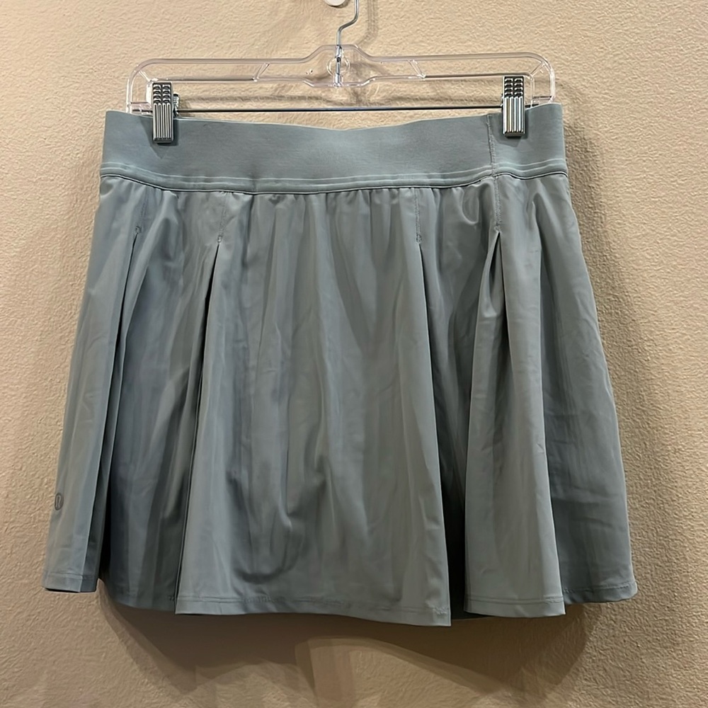 Lululemon Tennis Time High-Rise Skirt Silver Blue 8